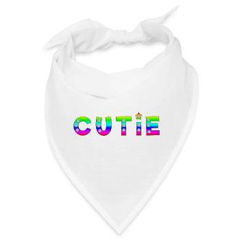 Cutie Quote Grafik - Bandana - Weiß - Vorne