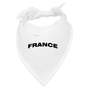 Frankreich - Bandana - Weiß - Vorne