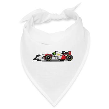 Rennauto, Rennwagen, Racing, Auto, Sportwagen - Bandana - Weiß - Vorne