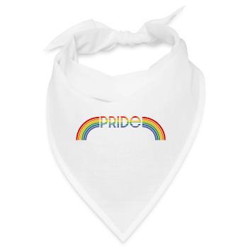 LGBT lgbtqi queer Regenbogen pride - Bandana - Weiß - Vorne