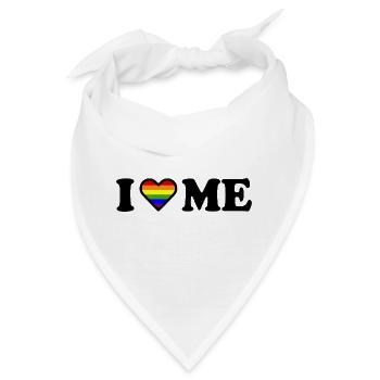 I love me - Bandana - Weiß - Vorne