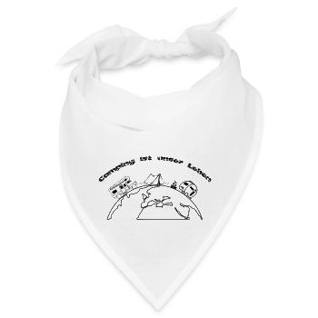Camping ist unser Leben "Das Transparente" - Bandana - Weiß - Vorne
