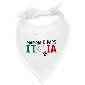 Mamma e papa Italia - Bandana - Weiß - Vorne