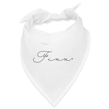 Name Finn - Bandana - Weiß - Vorne