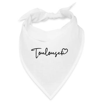 Toulouse Herzschlag - Bandana - Weiß - Vorne