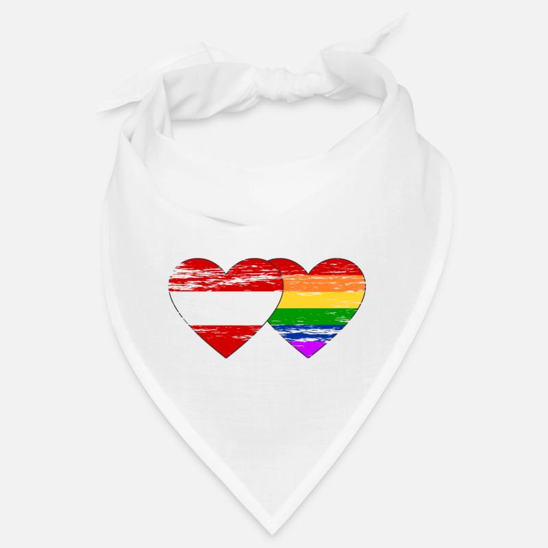 Drapeau arc-en-ciel de l’Autriche utilisé Bandana