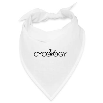 Cycology - Slogan für Fahrradliebhaber - Bandana - Weiß - Vorne