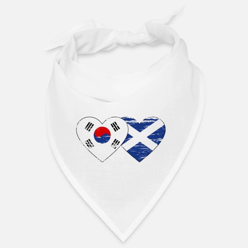 Corée du Sud Ecosse Drapeau Utilisé Bandana