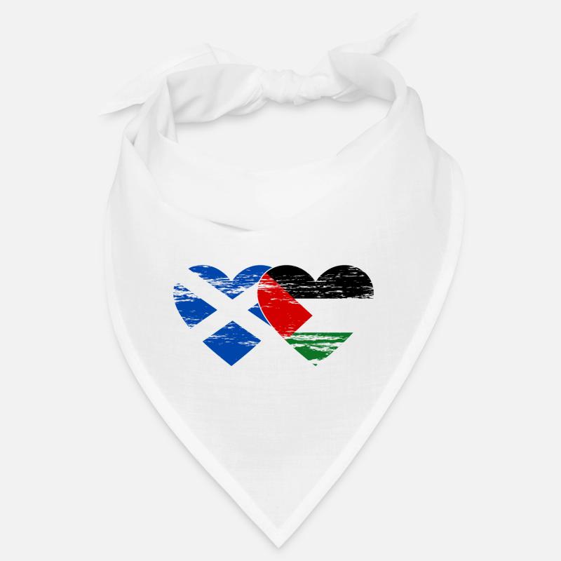 Ecosse Palestine drapeau coeur utilisé Bandana