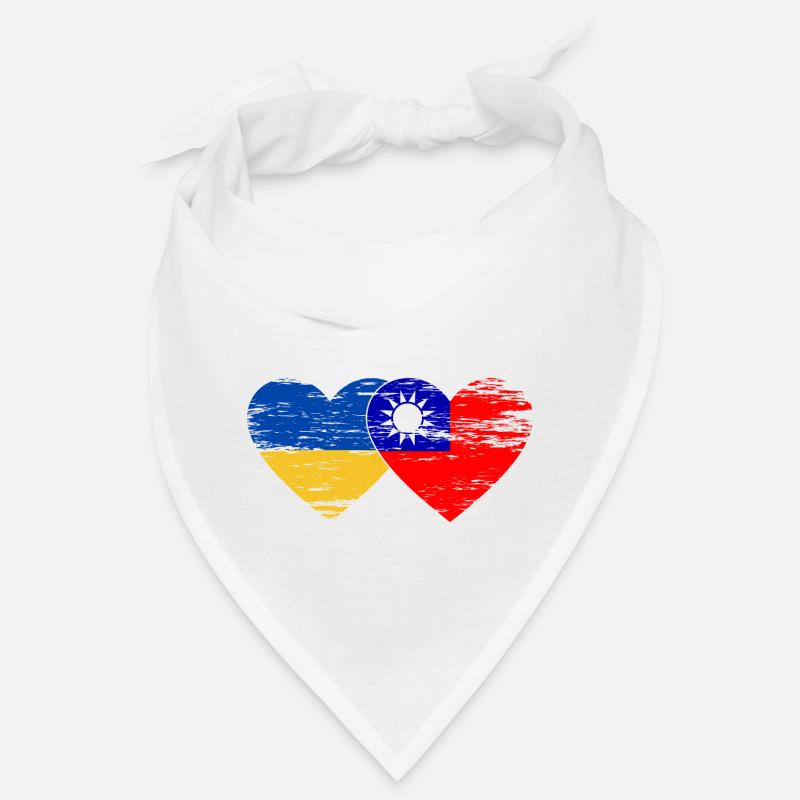Drapeau de l’Ukraine Taïwan utilisé Bandana