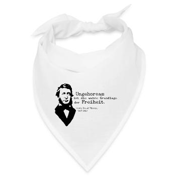 Ungehorsam - Bandana - Weiß - Vorne