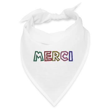 VIELEN DANK. DANKE. VIELEN DANK. JAHRESTAG. GEBURT. - Bandana - Weiß - Vorne
