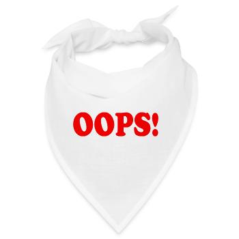 Oops - Bandana - Weiß - Vorne