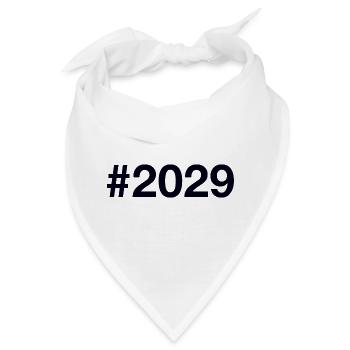 2029 Hashtag - Bandana - Weiß - Vorne