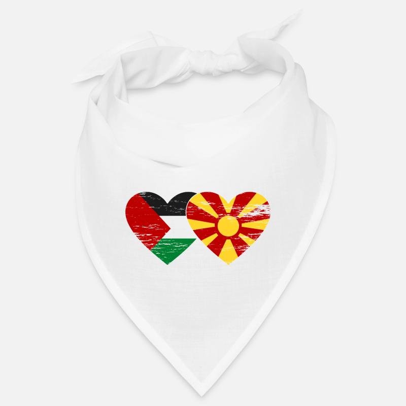 Drapeau de la Palestine et de la Macédoine utilisé Bandana
