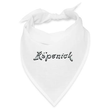 Köpenick Liquid Chrome Typography - Bandana - Weiß - Vorne