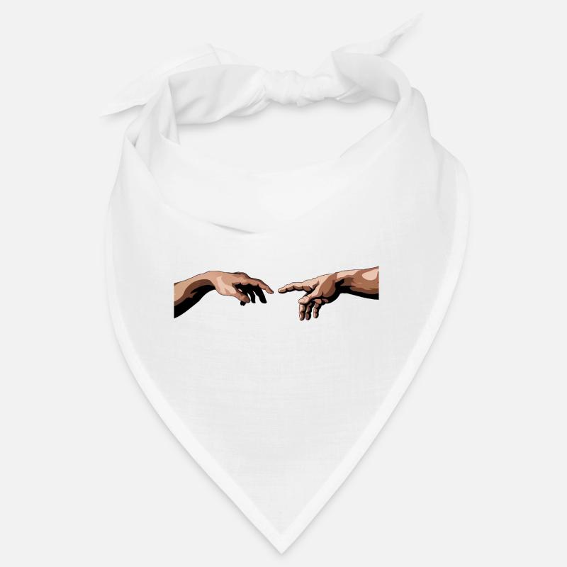 Intertwined hands with artistic style Bandana