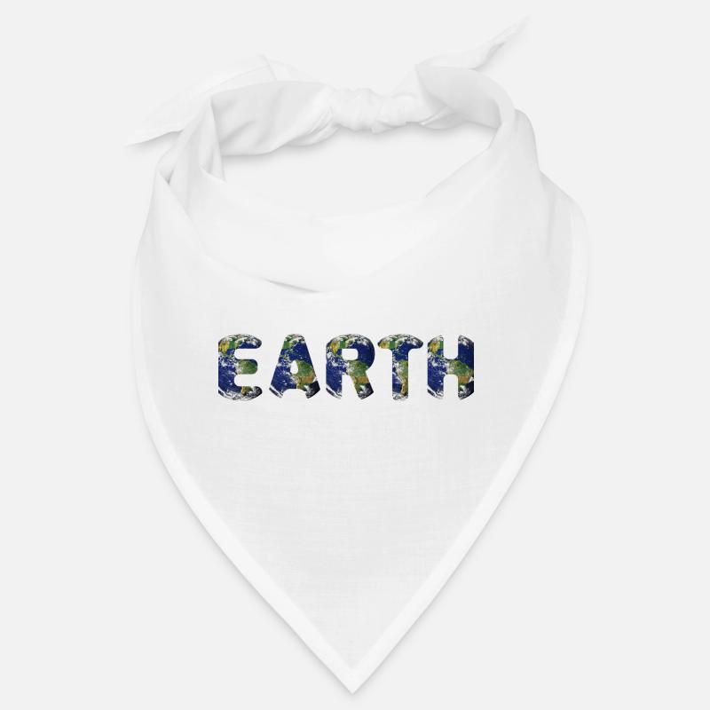 Vibrant Earth Globe Pattern Bandana