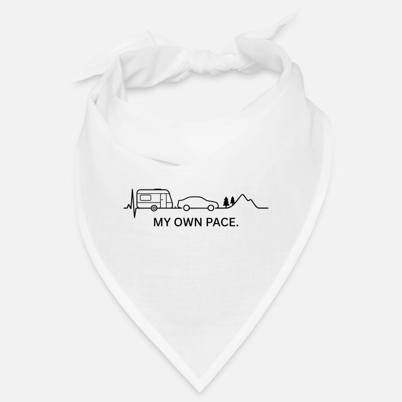 MY OWN PACE. (Caravan - ECG - color customizable) Bandana
