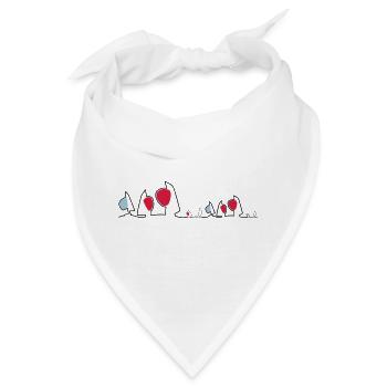 Regatta Skyline Segelboote Segeln Segelsport Boote - Bandana - Weiß - Vorne