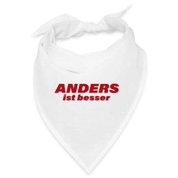 ANDERS IST BESSER - Bandana - Weiß - Vorne