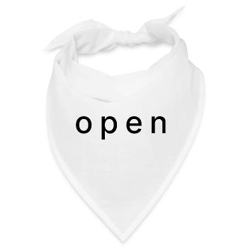 open - Bandana - Weiß - Vorne