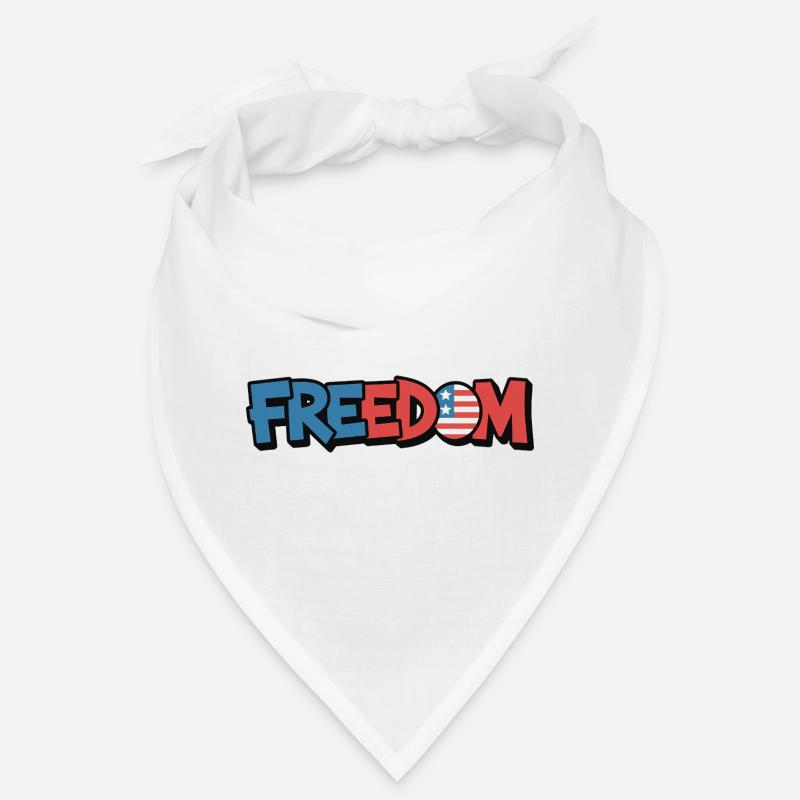 Freedom Typography Statement Design Bandana