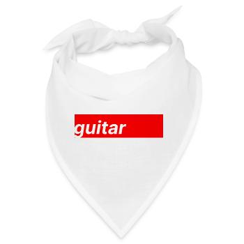 Guitar - Bandana - Weiß - Vorne