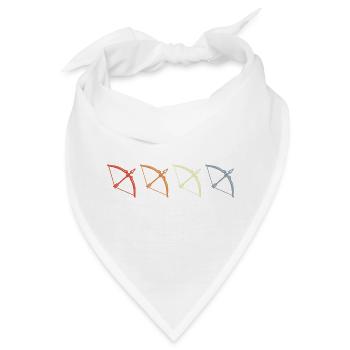 Bogensport Vintage - Bandana - Weiß - Vorne