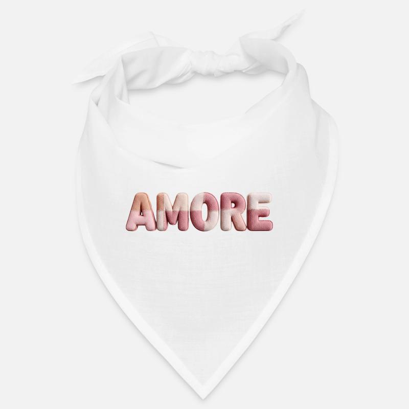 Amore Romantic Font Design Patchwork Bandana