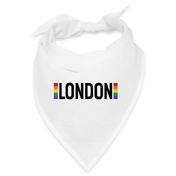 LONDON Urbaner Regenbogen - Bandana - Weiß - Vorne