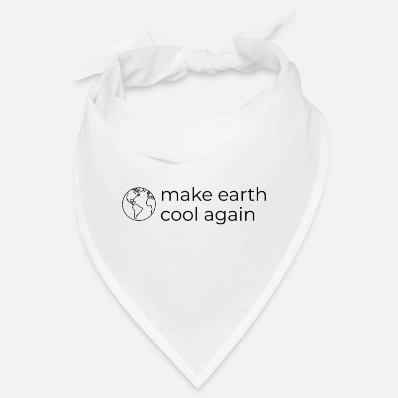 Make Earth Cool Again - Umwelt- und Klimaschutz - Bandana - Weiß