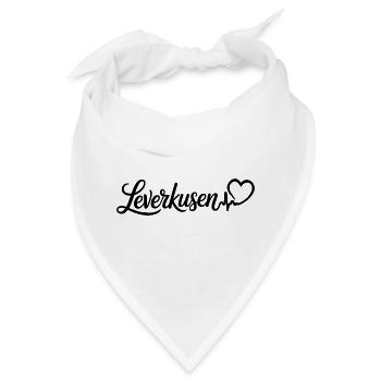 Leverkusen Herzschlag - Bandana - Weiß - Vorne