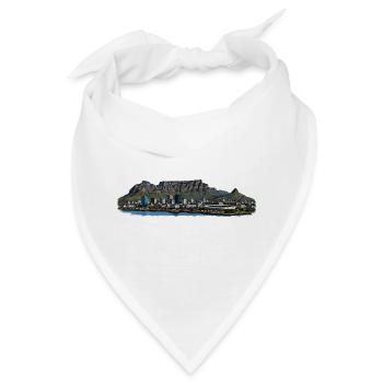 Kapstadt Südafrika - Bandana - Weiß - Vorne