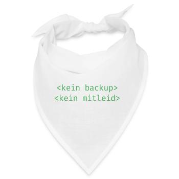 No Ticket No Support Informatiker IT Administrator - Bandana - Weiß - Vorne