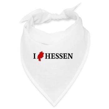 I love Hessen Bundesland Deutschland - Bandana - Weiß - Vorne