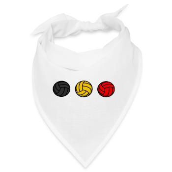 Belgischer Volleyball - Bandana - Weiß - Vorne