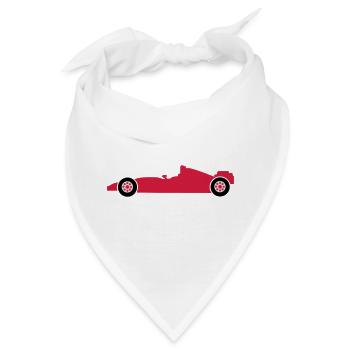 rennwagen rennen auto - Bandana - Weiß - Vorne