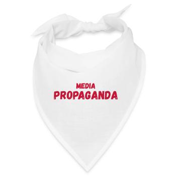 Medienpropaganda, Propaganda, falsche Nachrichten, Lüge - Bandana - Weiß - Vorne