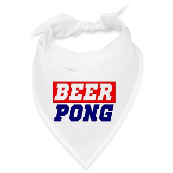 beerpong - Bandana - Weiß - Vorne