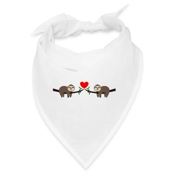 Valentinstag, Valentinstag, Valentinstag - Bandana - Weiß - Vorne