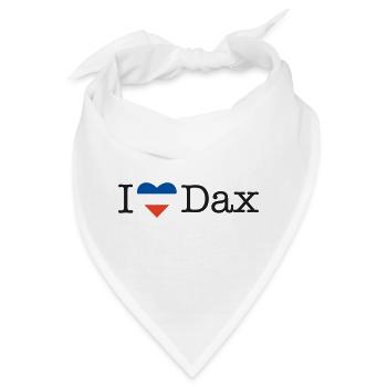 I love Dax - Bandana - Weiß - Vorne