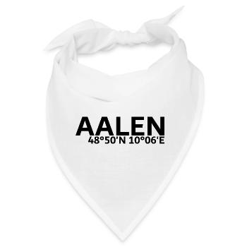 Aalen Koordinaten - Bandana - Weiß - Vorne