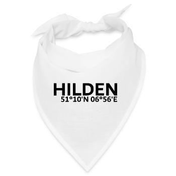 Hilden Koordinaten - Bandana - Weiß - Vorne