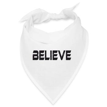BELIEVE - Bandana - Weiß - Vorne