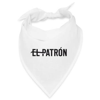 El Patrón – Latino Style Print - Bandana - Weiß - Vorne