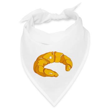 Kipferl Frühstückskipferl Zuckergoscherl Hörnchen - Bandana - Weiß - Vorne