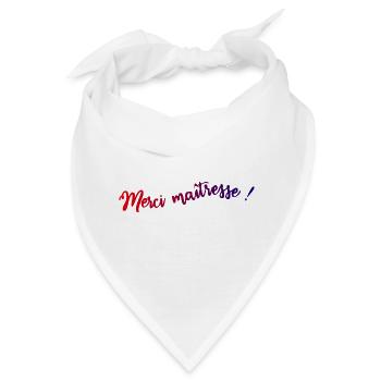 GELIEBTE. VIELEN DANK. DANKE HERRIN. GELIEBTE - Bandana - Weiß - Vorne