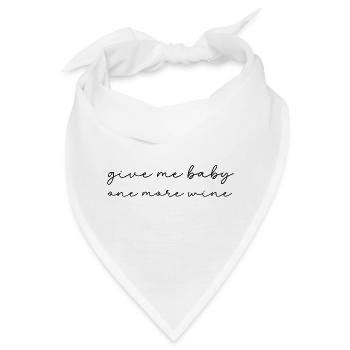 Rotwein Weißwein Rose Süß Lieblich - Bandana - Weiß - Vorne