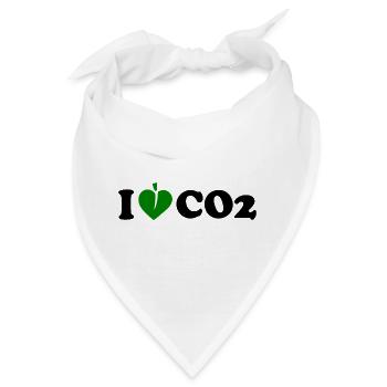 I love co2 - Bandana - Weiß - Vorne